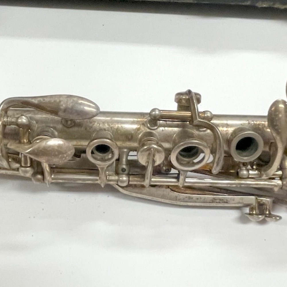 Vintage Silver Clarinet C. J. Boston Elkhart Indiana in Case - Picture 8 of 15